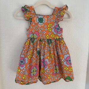 Stella McCartney Kids Girls Vibrant Orange Dress